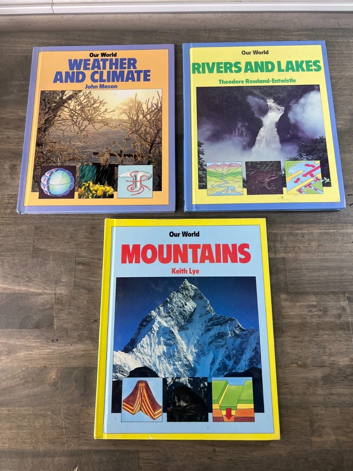 Vintage Books Our World Rivers and Lakes, Weather, Mountains (1987, Hardcover) - Image 1 of 4