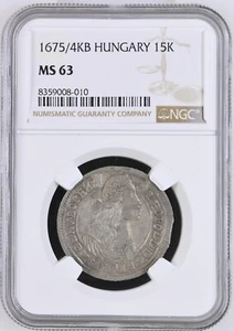 15 incrociatori 1675 KB Leopold, Kremnitz, RDR, Ungheria NGC MS63 - Foto 1 di 2