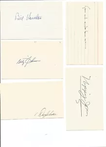 Nippy Jones signed 3x5 index card 1946 St Louis Cardinals baseball - Picture 1 of 1