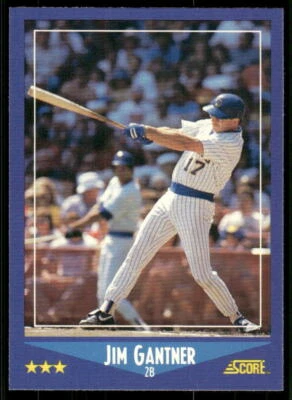 1988 Score #197 Jim Gantner - Image 1 of 2