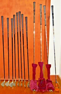 Signed Tony Penna Signature Persimmon Woods w/8 Oversized Irons, Set of 12 Clubs - Picture 1 of 19