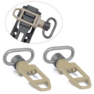 2Pcs QD Low Profile Ambush Loop Point For 20mm Picatinny Rail Sling Swivel Mount - Picture 1 of 5