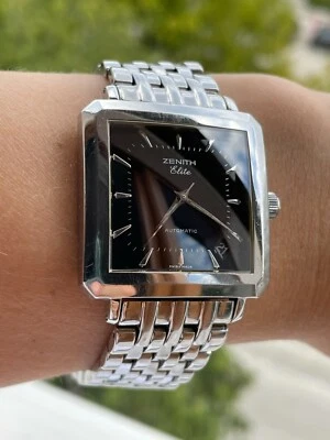 RELOJ ZENITH ELITE 90/02 0100 670 AUTOMÁTICO CUADRADO PARA HOMBRE HECHO EN SUIZA  Foto 1 de 4