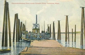 c1910 Vancouver Washington Portland Ferry Columbia River Postcard 25-5614 - Bild 1 von 2