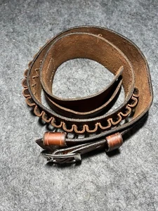 T. Christensen Leather 44" Cartridge Belt .45 Cal. - Picture 1 of 6