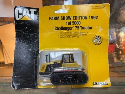 ERTL CAT Challenger 75 Tractor 1 of 5k 1992 Farm Show Edition 1/64 CAT-2413-7HEA - Image 1 of 3