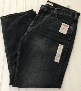 Signature by Levi Strauss Men's 40 x 30 Flex Bootcut Jeans Dark Blue New - Picture 1 of 10