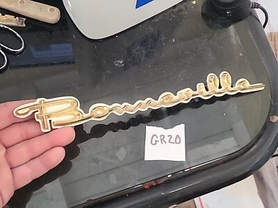 Pontiac Bonneville Parrilla Emblema Fabricante Original GM BIN GR20 A++++ 1959 de colección Foto 1 de 4