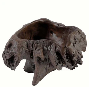 Cuenco esculpido orgánico marrón oscuro - Imagen 1 de 7