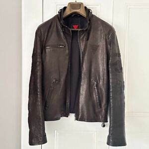 Dainese Leather Jacket in Brown, Size XL / EU56