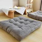 Large Thicken Square Corduroy Seat Pad Tatami Floor Cushion Nine Seam Design UK