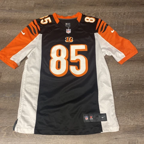Cincinnati Bengals Tyler Eifert #85 Men Size Medium Jersey NFL Nike Black Orange Cover