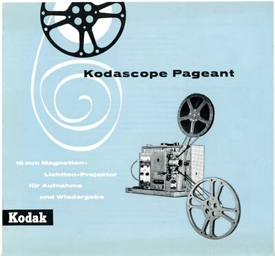 Kodak Prospekt KODASCOPE PAGEANT 16mm Magnetton-Lichtton-Projektor 1959 (Y4019 - Image 1 of 2