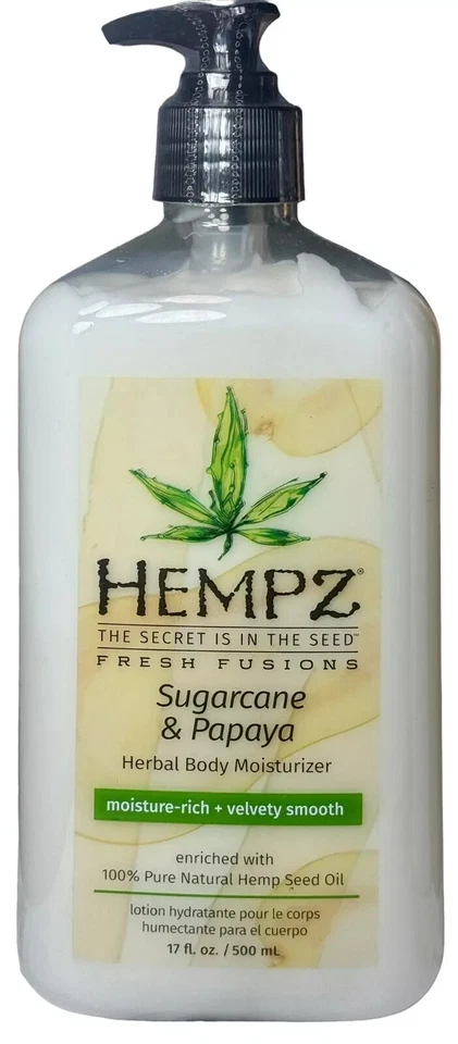 Hempz Sugarcane & Papaya Fresh Fusion Body Moisturizer After Tan Lotion *NEW* - Image 1 of 1