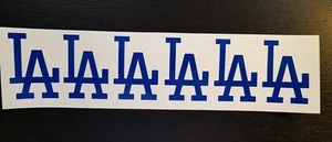 6 LA DODGERS Vinyl-Aufkleber - Fenster Laptops Tassen Werkzeugkiste Auto LKW Handys  - Bild 1 von 2