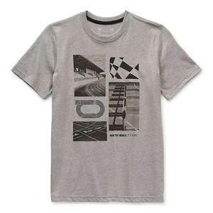 NWT Xersion Boys 8 Athletic Gray Quick-Dri Short Sleeve T-Shirt - Picture 1 of 2