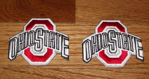 2x NEW Ohio State University OSU Buckeyes Logo Patch 2.7" Polo Shirt Size *Q1 Cover