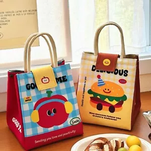 Cute Cartoon Lunch Bag Picnic Travel Waterproof Thermal Breakfast Organizer - Picture 1 of 16