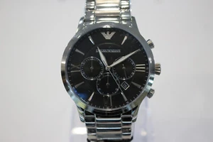 Emporio Armani Giovanni Chronograph Quartz Black Dial Men's AR-11208 Watch - Picture 1 of 11
