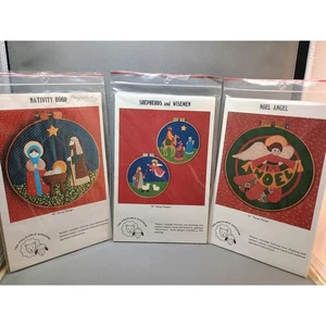 Menge 3 Stückbare Kingdom Muster Reifen Hand oder Maschine Weihnachten Applikationen - Bild 1 von 8