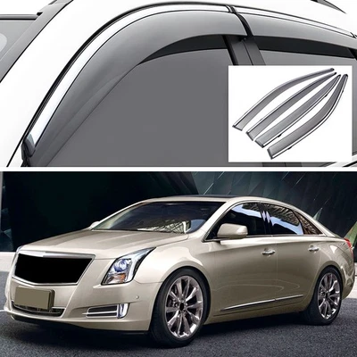 4pcs Window Vent Visors Wind Deflectors Rain Guards for 2013-2019 Cadillac XTS - Bild 1 von 4