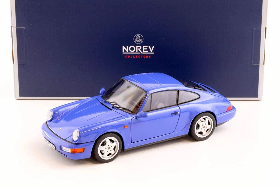 Norev 1992 Porsche 911 964 Carrera 2 морской синий 1:18 - Изображение 1 из 1