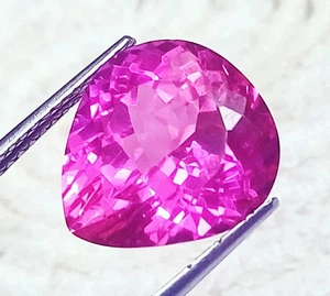 Certified Natural Pink Sapphire Prince Cut Pear Shape 12.70 Ct Loose Gemstones - Picture 1 of 7