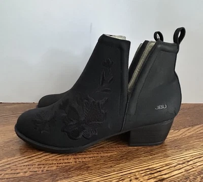 Mujer JBU by Jambu Botines 7M Parker Negro Bordado Vegano Tobillo Espuma con Memoria Foto 1 de 4