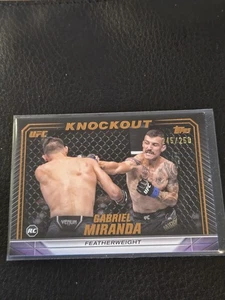 Gabriel Miranda 2024 Topps Knockout card #’d /250 Rookie RC UFC #82 - Picture 1 of 3