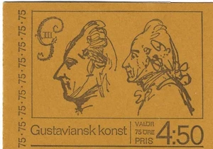 Sweden Stamp Booklet 1972 SC# 945a 18th Century Swedish Art ', BP of 6, #940-94 - Picture 1 of 3