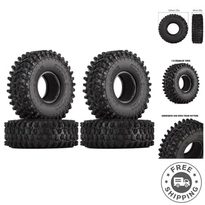 1.9" Rubber Tires for 1:10 RC Rock Crawlers - Max Grip & Performance - Image 1 of 4