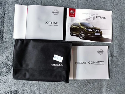 GENUINE NISSAN X-TRAIL 2013-2017 OWNERS MANUAL HANDBOOK WALLET PACK G-158 - Image 1 of 4