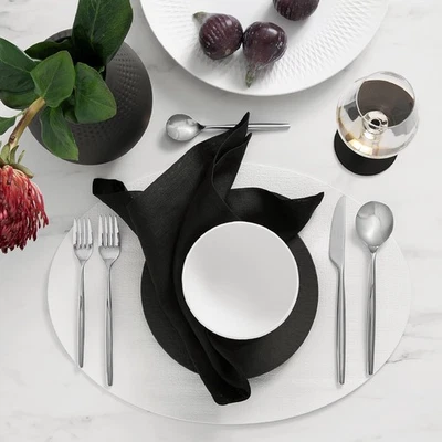 Villeroy & Boch Manufacture Rock Faux Leather Placemat, Set of 4 ,White - Image 1 of 2