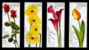 ICELAND Sc# 1039-42, 2005 FLOWERS, MINT F-VF NH SET - Picture 1 of 1