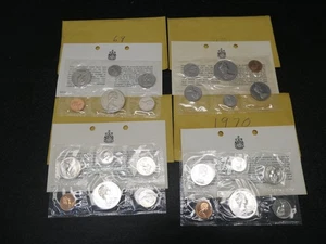 Royal Canadian Mint Sets 1969 & 3x 1970s - Picture 1 of 6