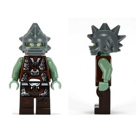 Lego SLIZER - Space Police 3 Minifigure Alien Spiked Helmet 5974 5979 New