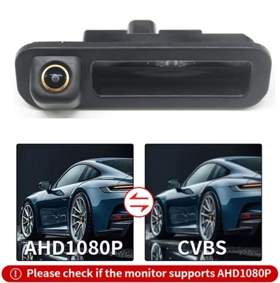 170° AHD 1080P Car Rear View Camera For Ford Escort Focus 2 3 12-13 Trunk Handle - Image 1 of 4