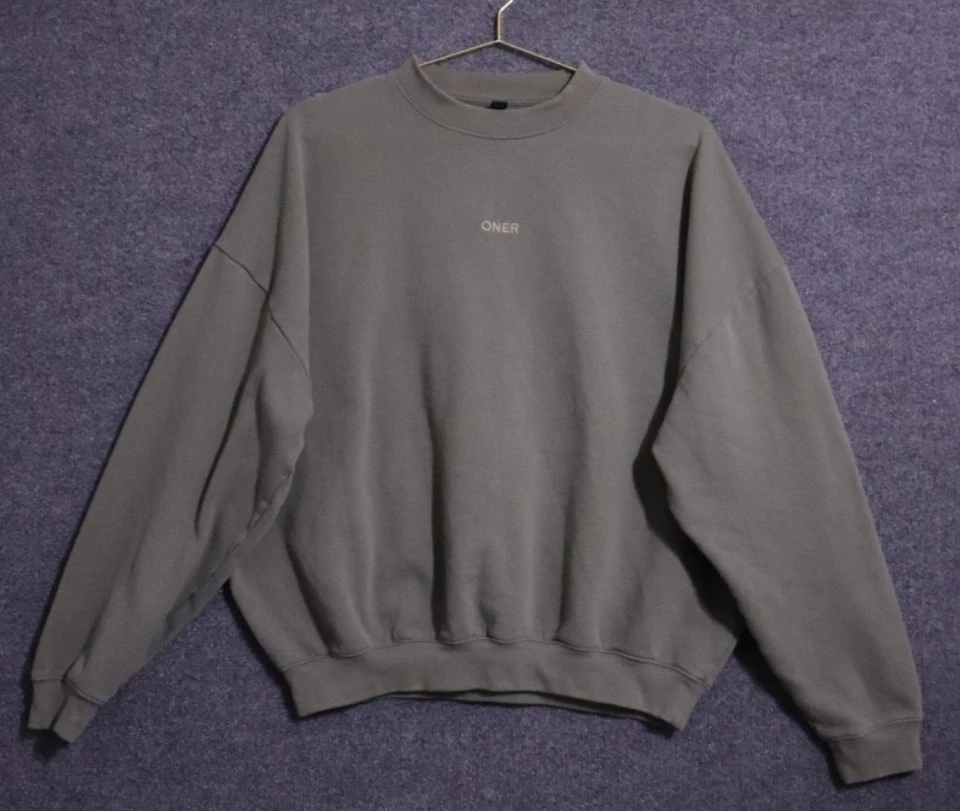 Oner активный свитер женщин средний зеленый Crewneck расслабленный крой Athleisure б/у в отличном состоянии - Изображение 1 из 4