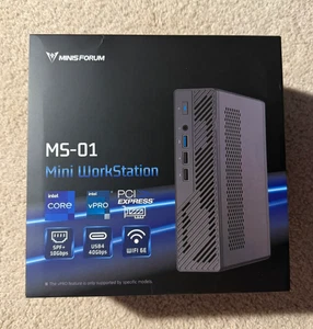 Minisforum MS-01-US - Mini PC - 32GB RAM + 1tb SSD - Intel Core i5-12600h - Bild 1 von 4