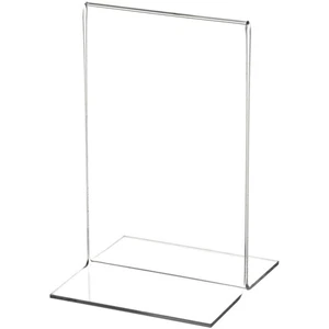 Plymor Clear Acrylic Sign Display / Literature Holder (Bottom-Load), 3.5" x 5.5" - Picture 1 of 1