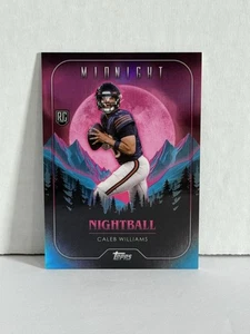 2024 Topps Midnight Nightball CALEB WILLIAMS Chicago Bears #NB-5 RC - Picture 1 of 6