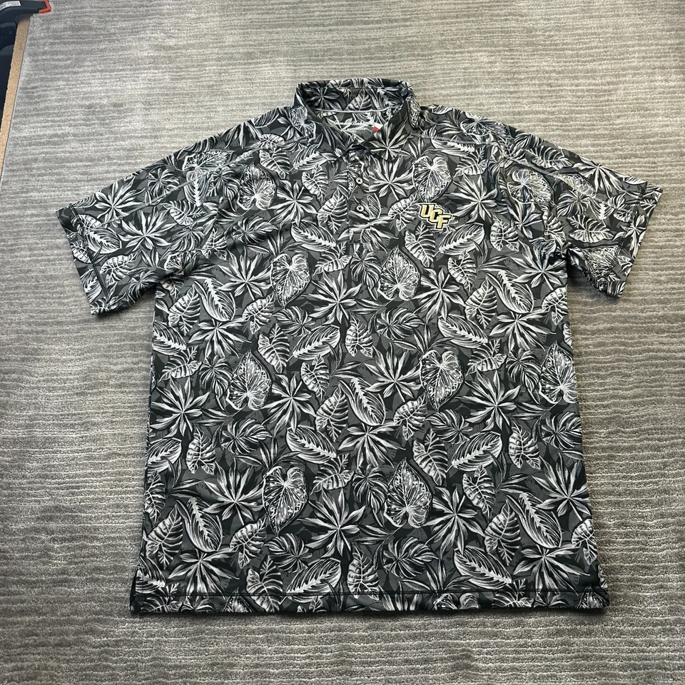 UCF Knights Tommy Bahama Shirt Mens Large Black Polo Islandzone Stretch - Image 1 of 4