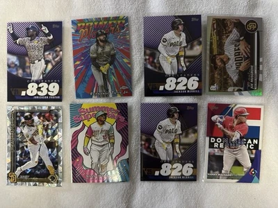 Lote de cartas San Diego Padres (28) - Fernando Tatis Tony Gwynn Jackson Merrill - Imagem 1 de 4