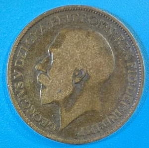 1914 George V Half-Penny Münze UK Great Britain UK00003 KOSTENLOSER VERSAND IN DIE USA - Bild 1 von 2