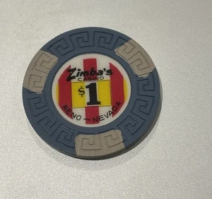 Zimbas Casino $1 Uncirculated Chip Reno - Picture 1 of 2