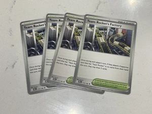 Juego de cartas coleccionables Pokémon Destined Rivals - Team Rocket's Factory 173/182 x4 entrenador - Imagen 1 de 1