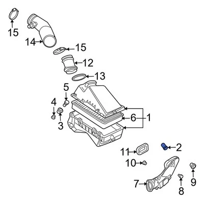 For Audi TT Quattro 2004-2006 Audi 1J0129669 Air Filter Housing Grommet Foto 1 de 2