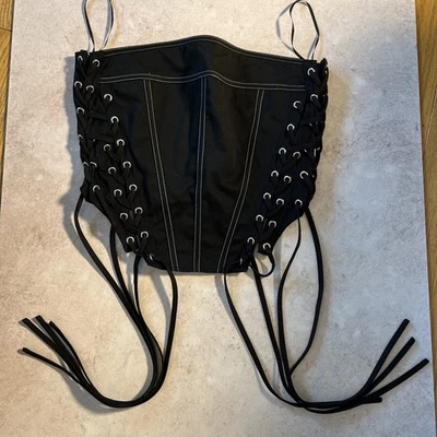 RTA Dagger Knife Corset. Large Black. TJ28898-Teagan - Image 1 of 4