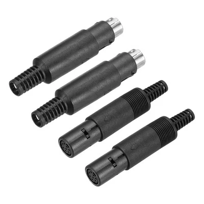 2 Stück S-Video DIN Mini 8-Pin Stecker für TV DVD PC PS/2 männl. & weibl. - Bild 1 von 4