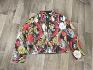 Ruby Rd Art To Wear Silky Quilted Jacket Size XL - Picture 1 of 8